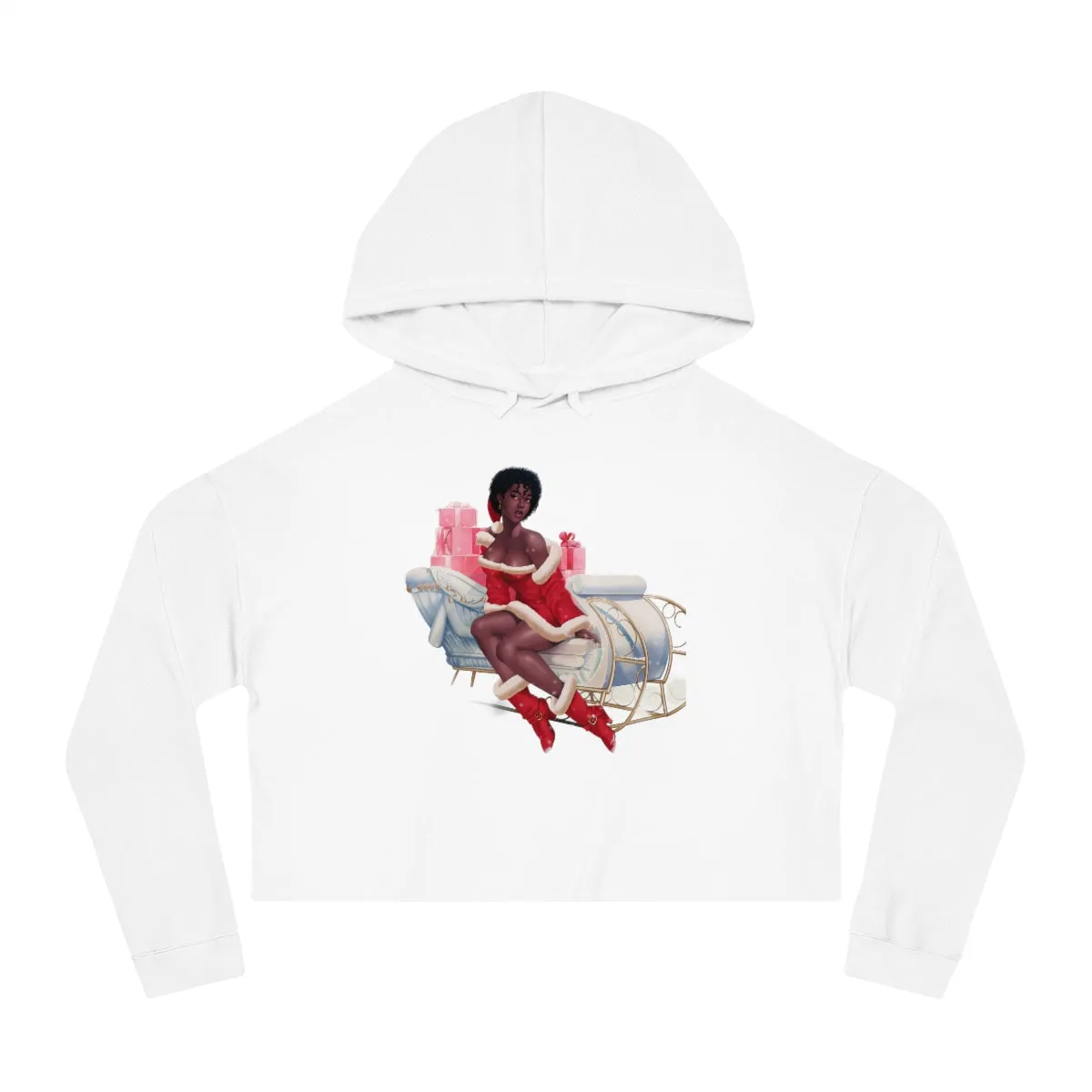 Christmas Women’s Cropped Hooded Sweatshirt