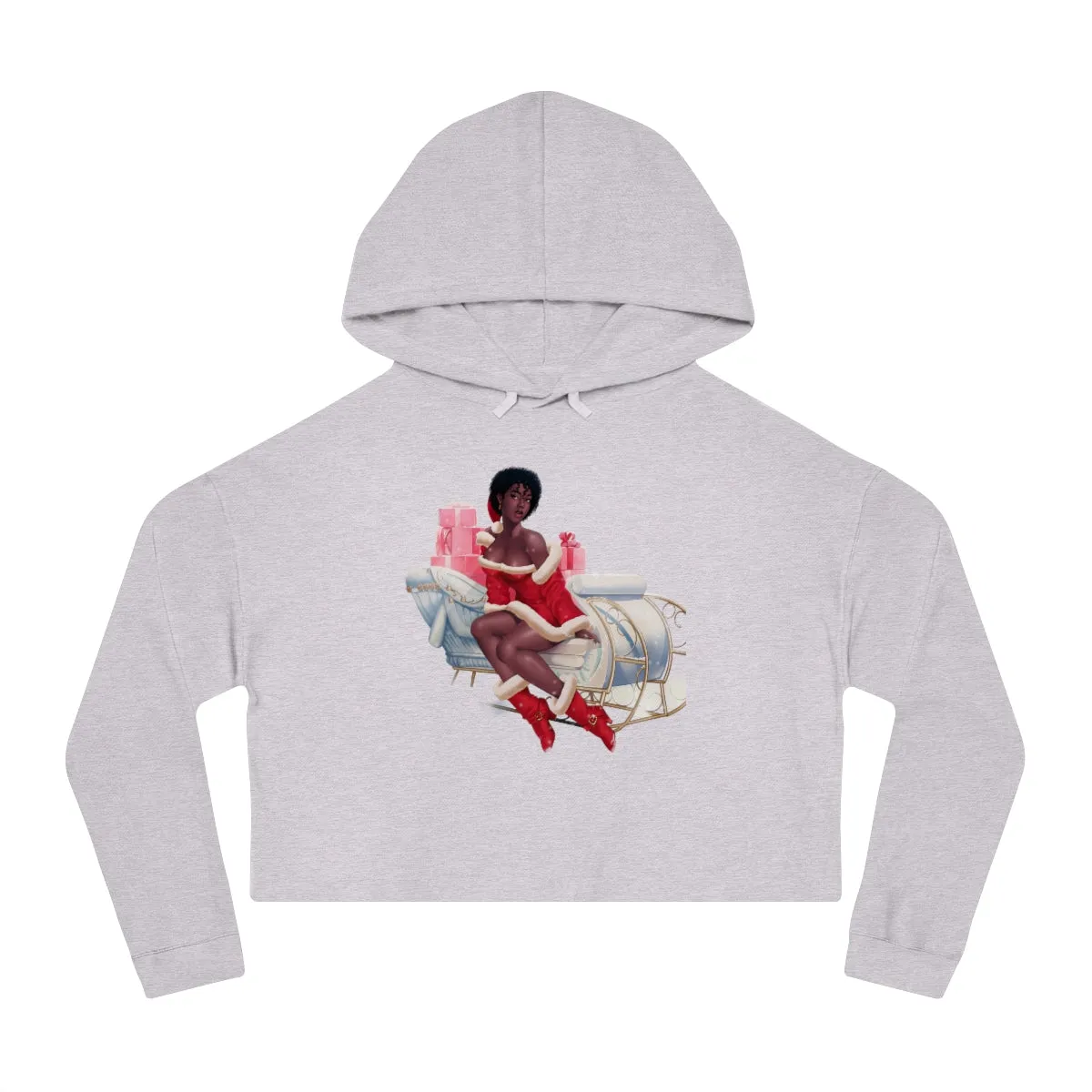 Christmas Women’s Cropped Hooded Sweatshirt