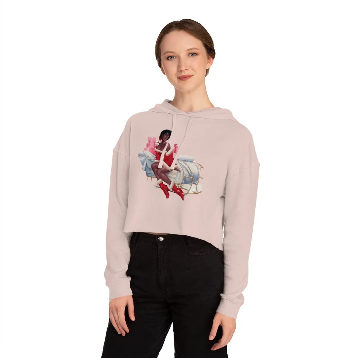 Christmas Women’s Cropped Hooded Sweatshirt