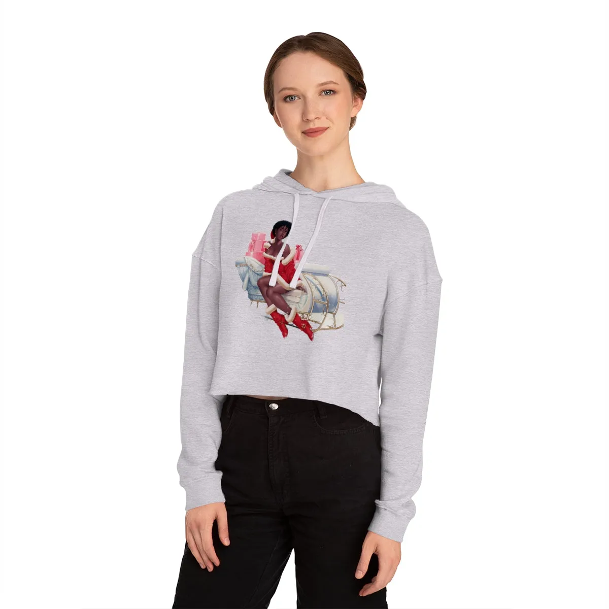 Christmas Women’s Cropped Hooded Sweatshirt