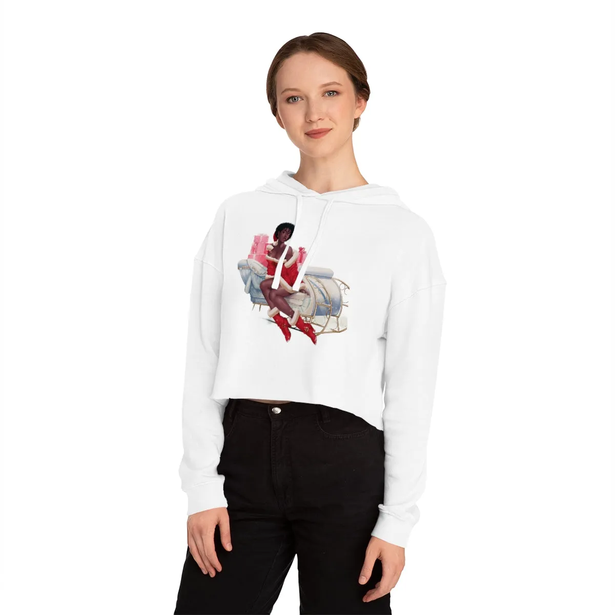 Christmas Women’s Cropped Hooded Sweatshirt