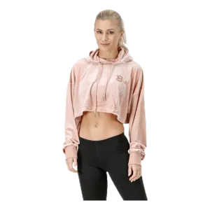 Chrystie crop hoodie Pink/Beige