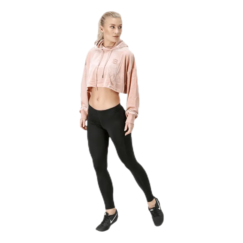 Chrystie crop hoodie Pink/Beige