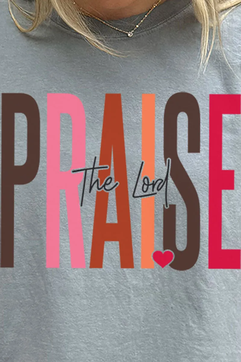 Colorblock Praise The Lord Comfort Colors Adult Ring-Spun Cotton Tee