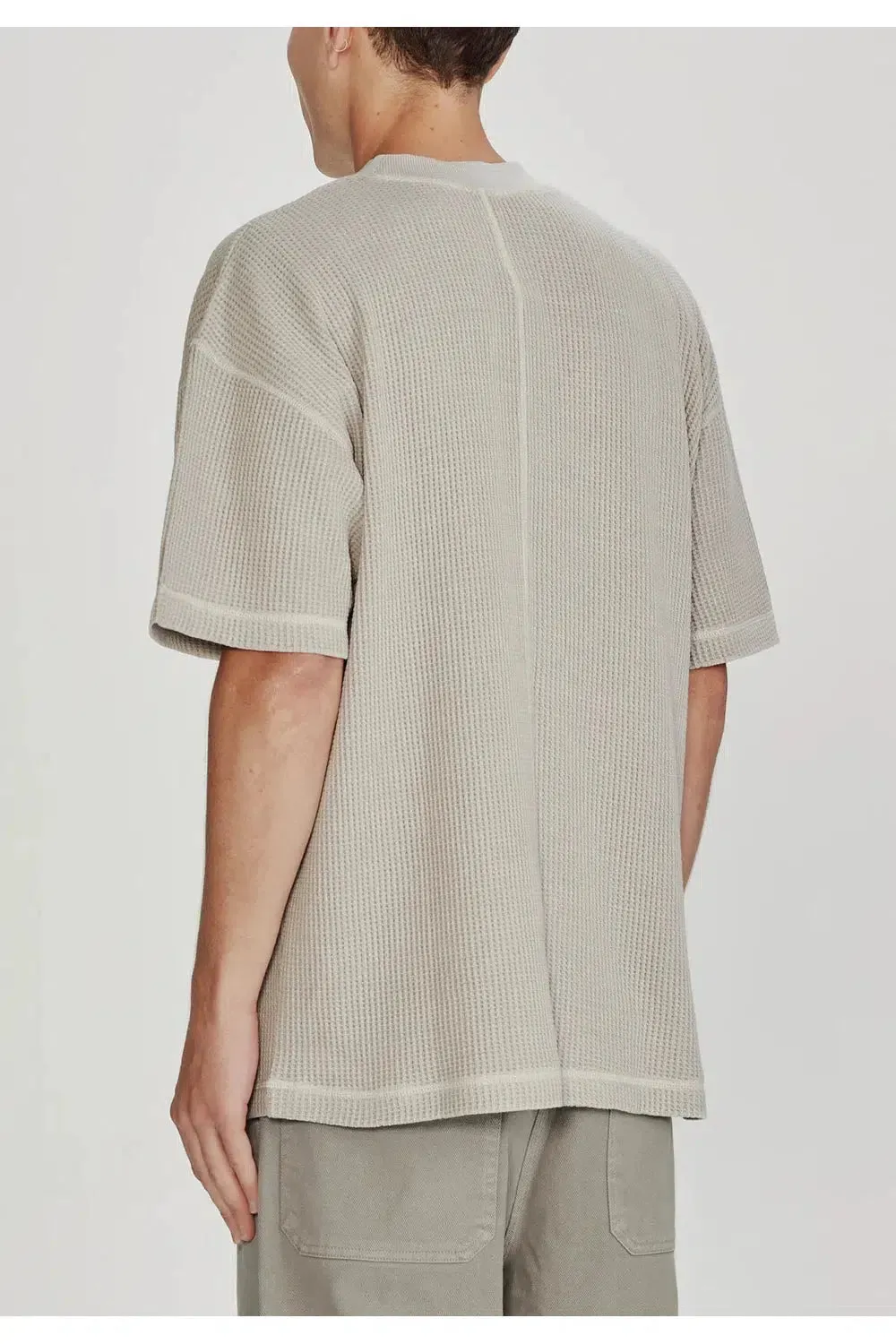Commoners Heavy Waffle Oversized Tee Stone