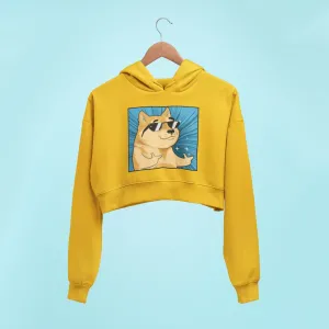 Cool Doge Crop Hoodie