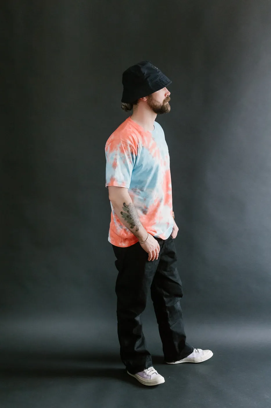Cosmic Short Sleeves T-Shirt Shaggy Bear - Red Fire