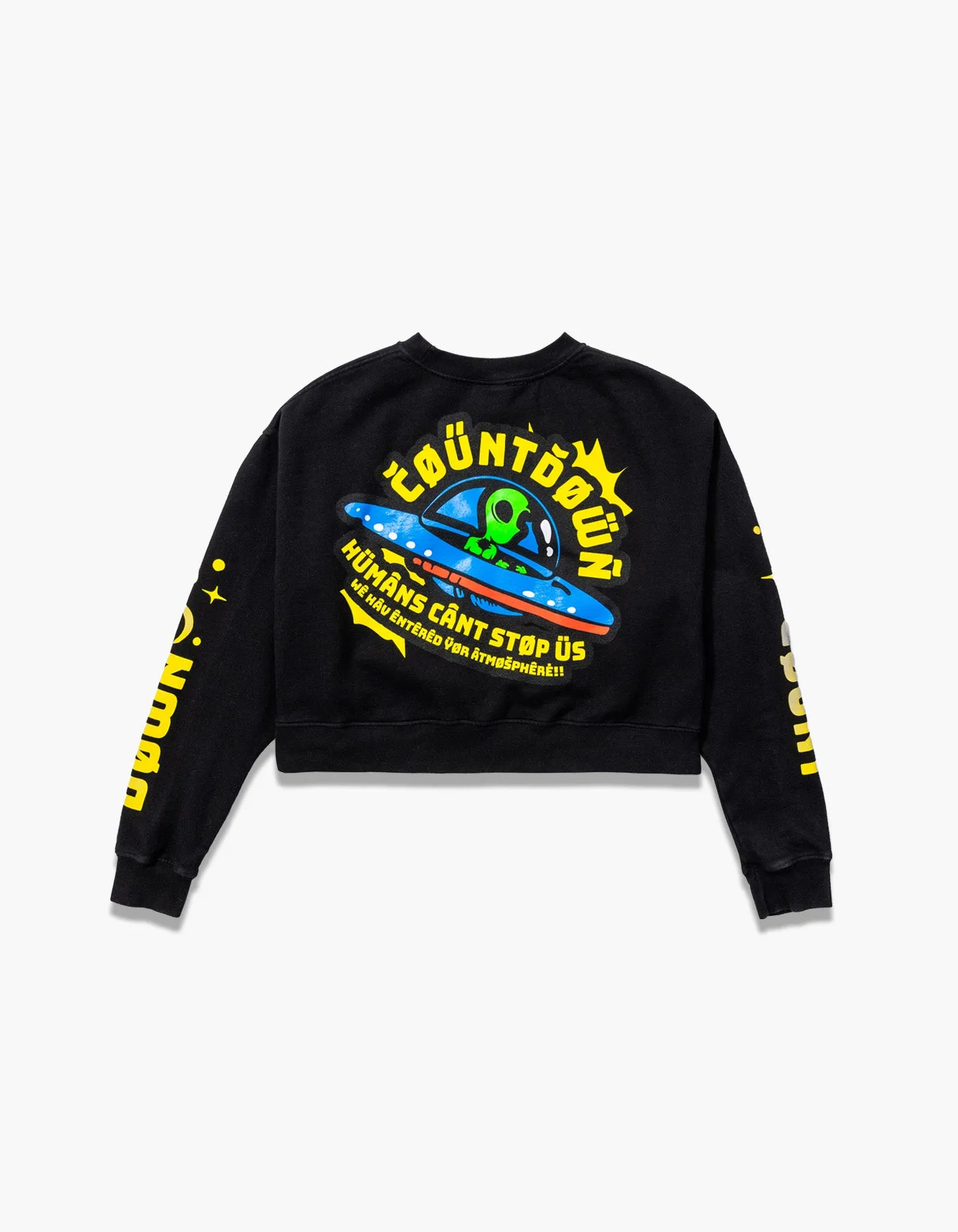 Countdown UFO Crop Crewneck