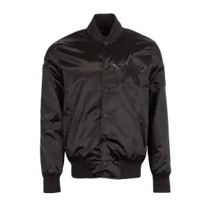 Cowboys Triple Black Satin Jacket - Mens