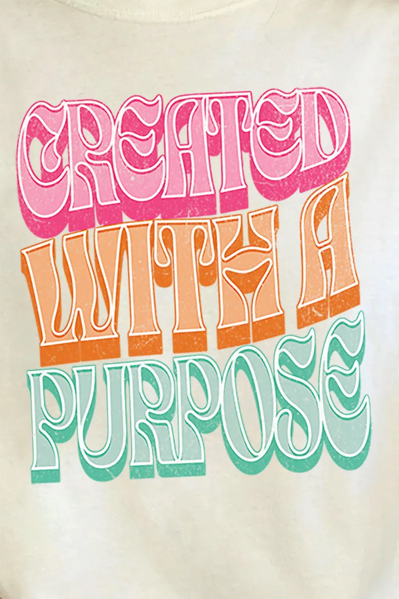 Created With A Purpose Comfort Colors Adult Ring-Spun Cotton Tee