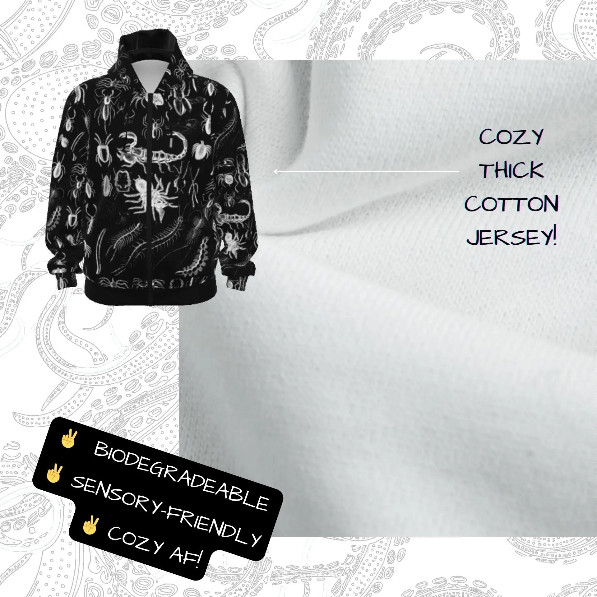 Creepy Crawly Zip Up Hoodie