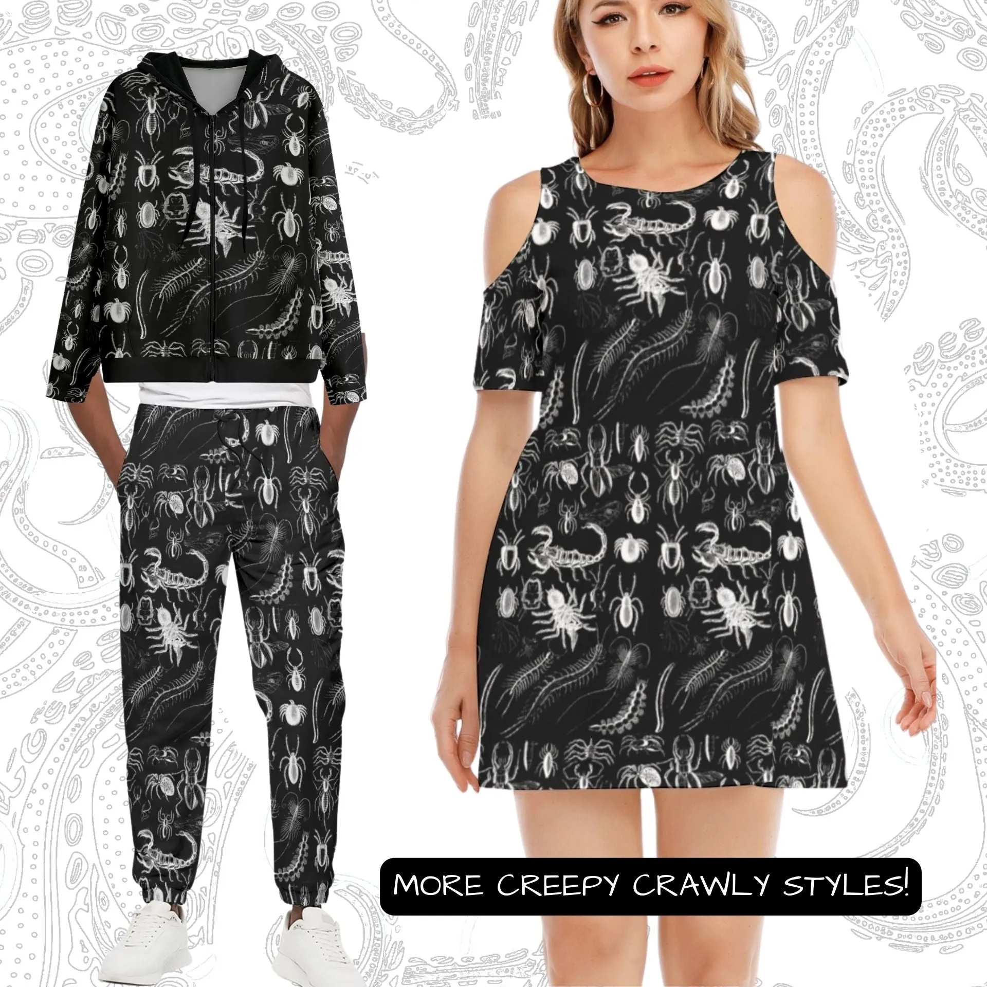 Creepy Crawly Zip Up Hoodie