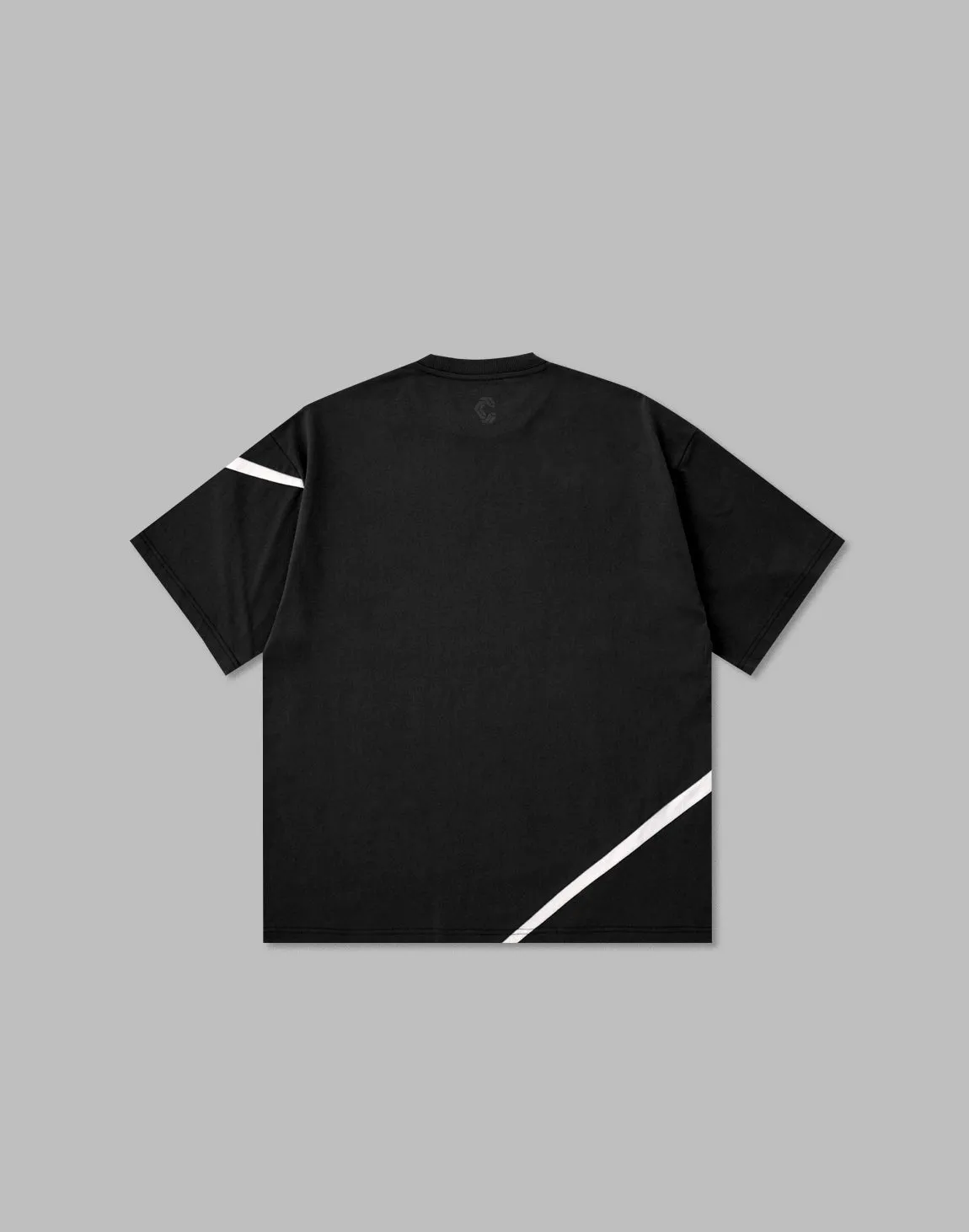 CRONOS GEOMETRIC LOGO OVERSAIZE T-SHIRTS【BLACK】
