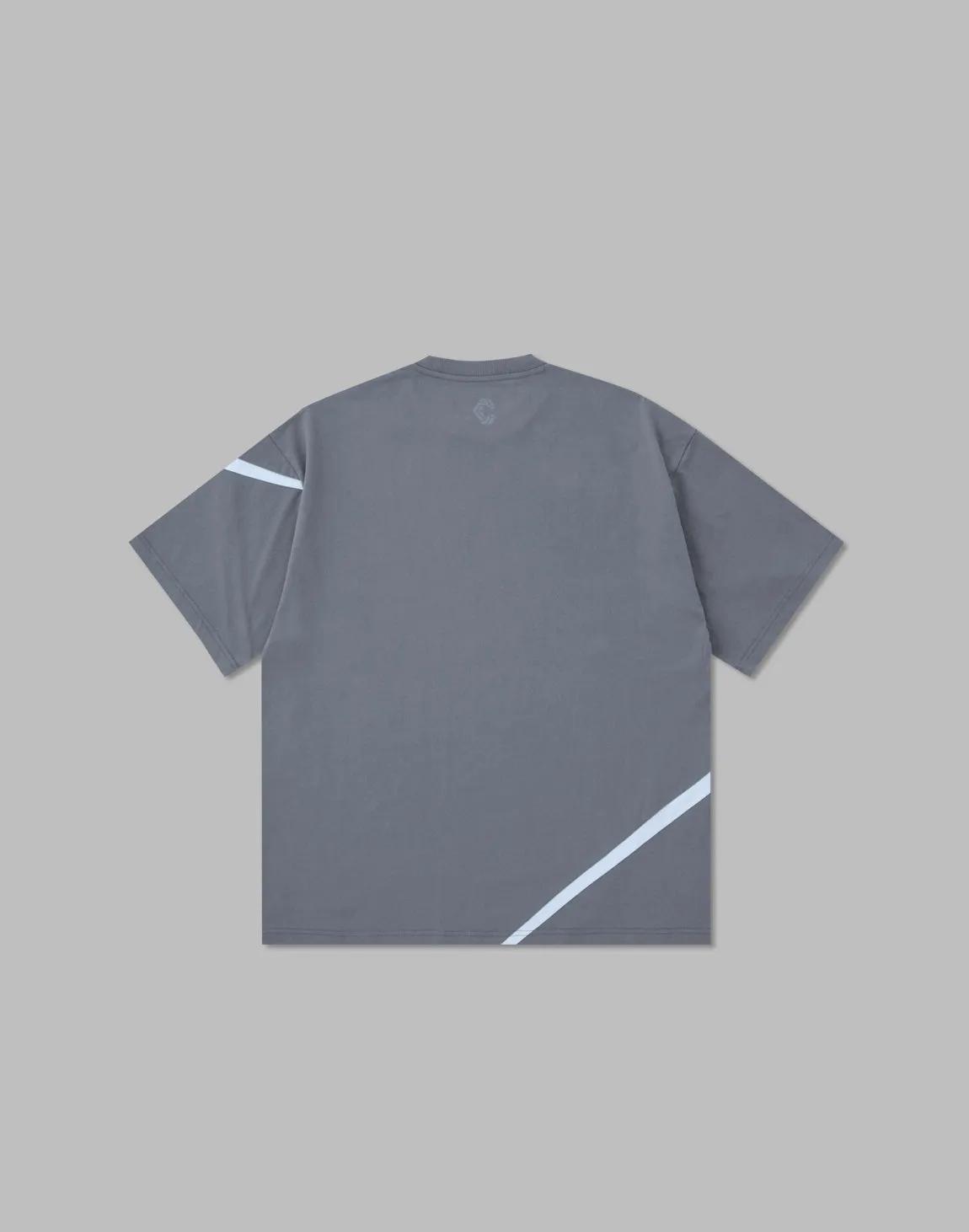 CRONOS GEOMETRIC LOGO OVERSAIZE T-SHIRTS【GRAY】