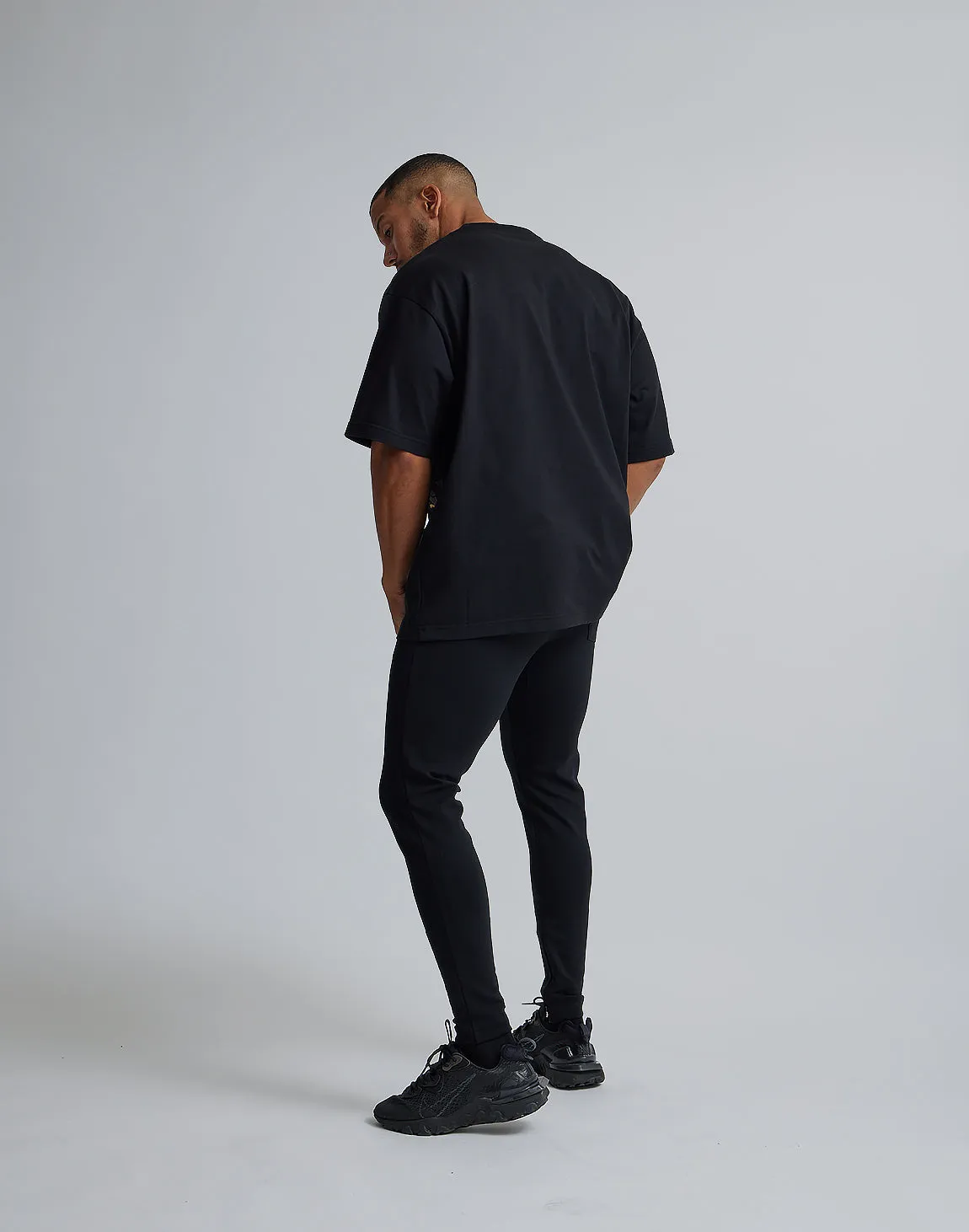 CRONOS LOGO OVERSIZE T-SHIRTS【BLACK×YELLOW】