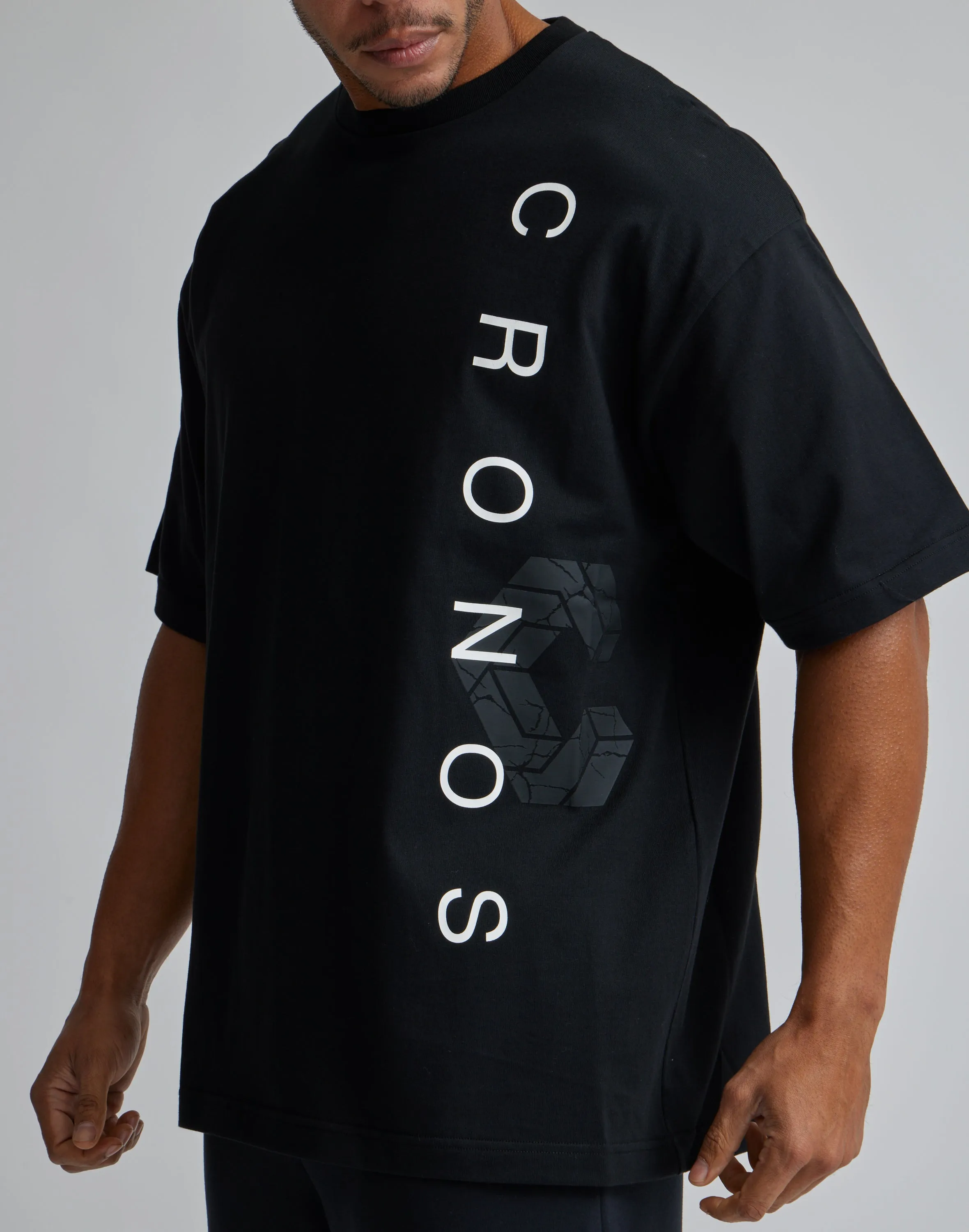 CRONOS LOGO OVERSIZE T-SHIRTS【BLACK×YELLOW】