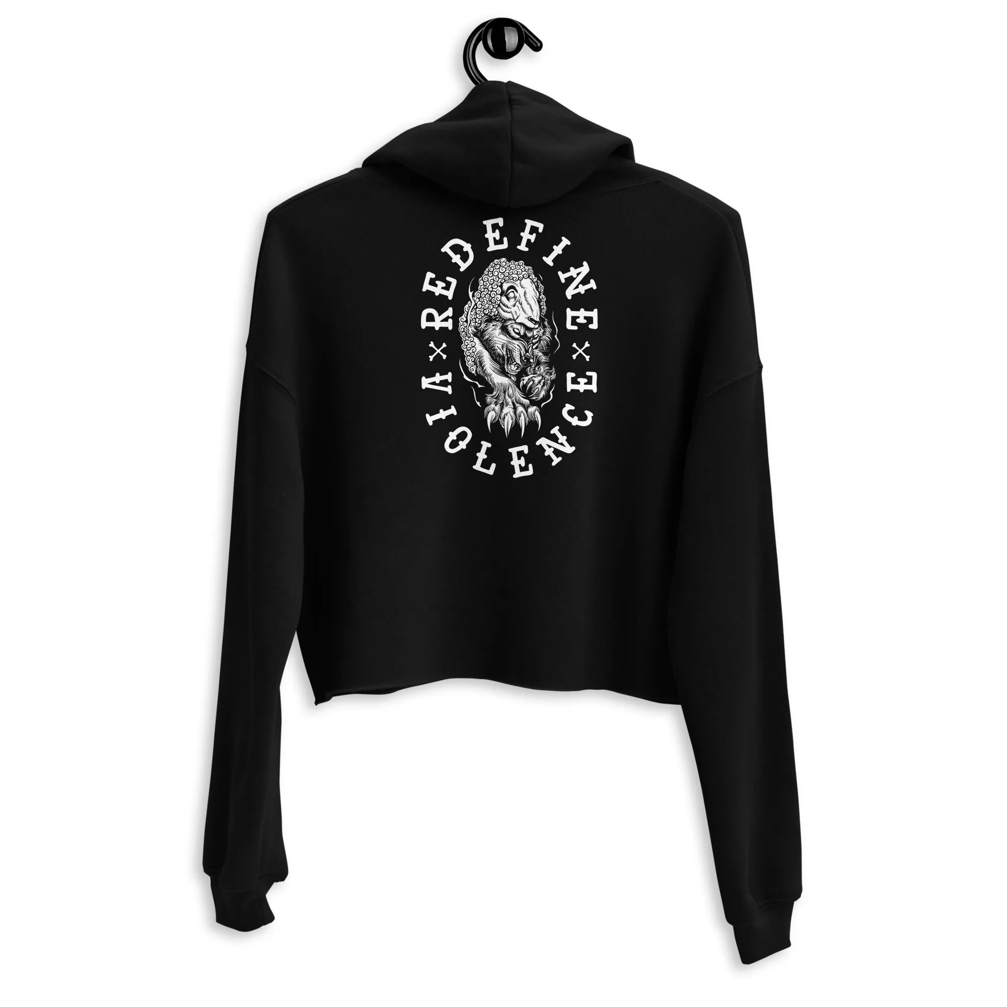 Crop Covered In Peace Hoodie