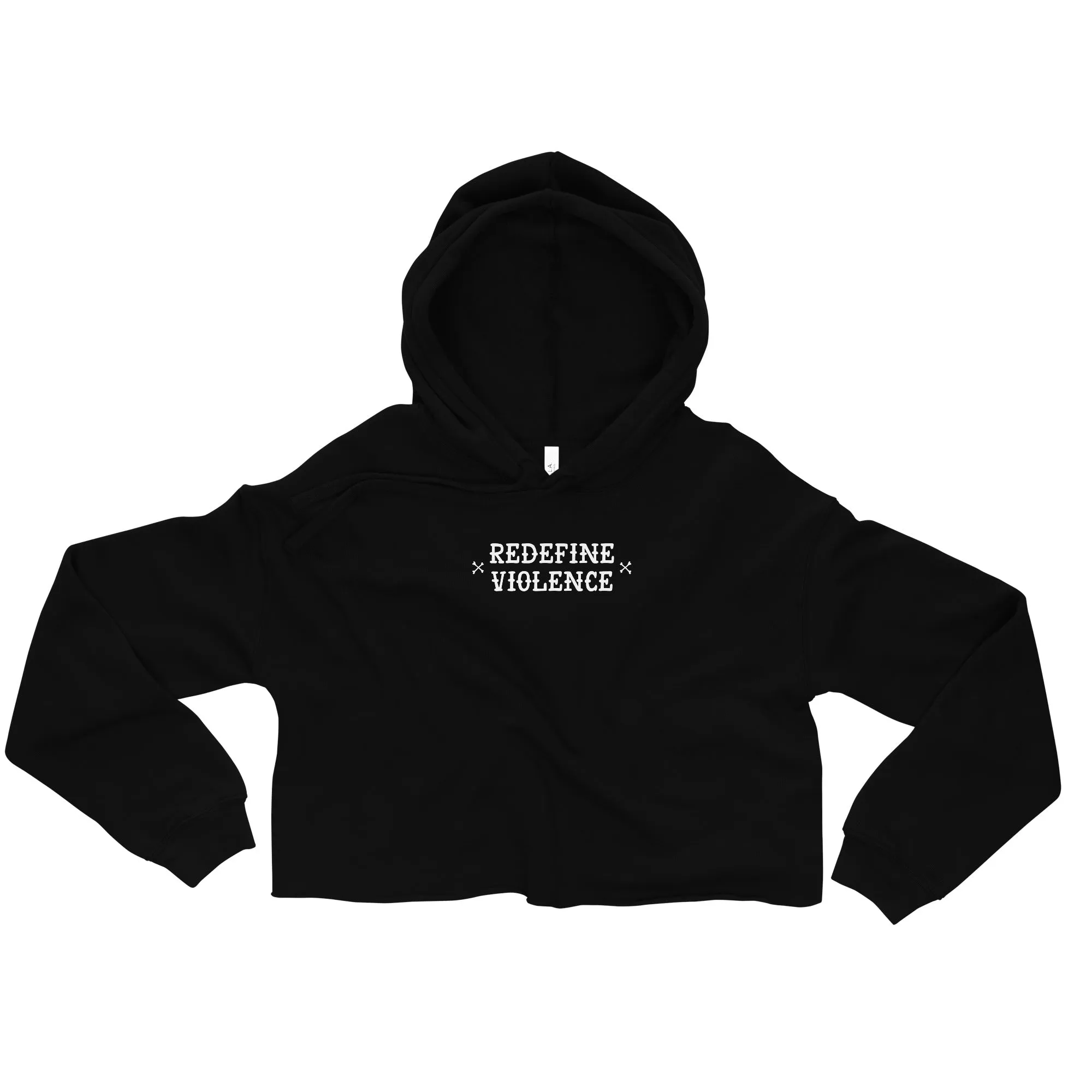 Crop Covered In Peace Hoodie