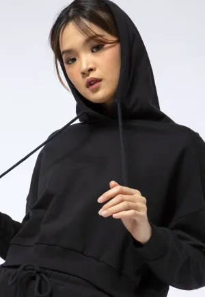 Crop Sweatshirt with Hoodies
