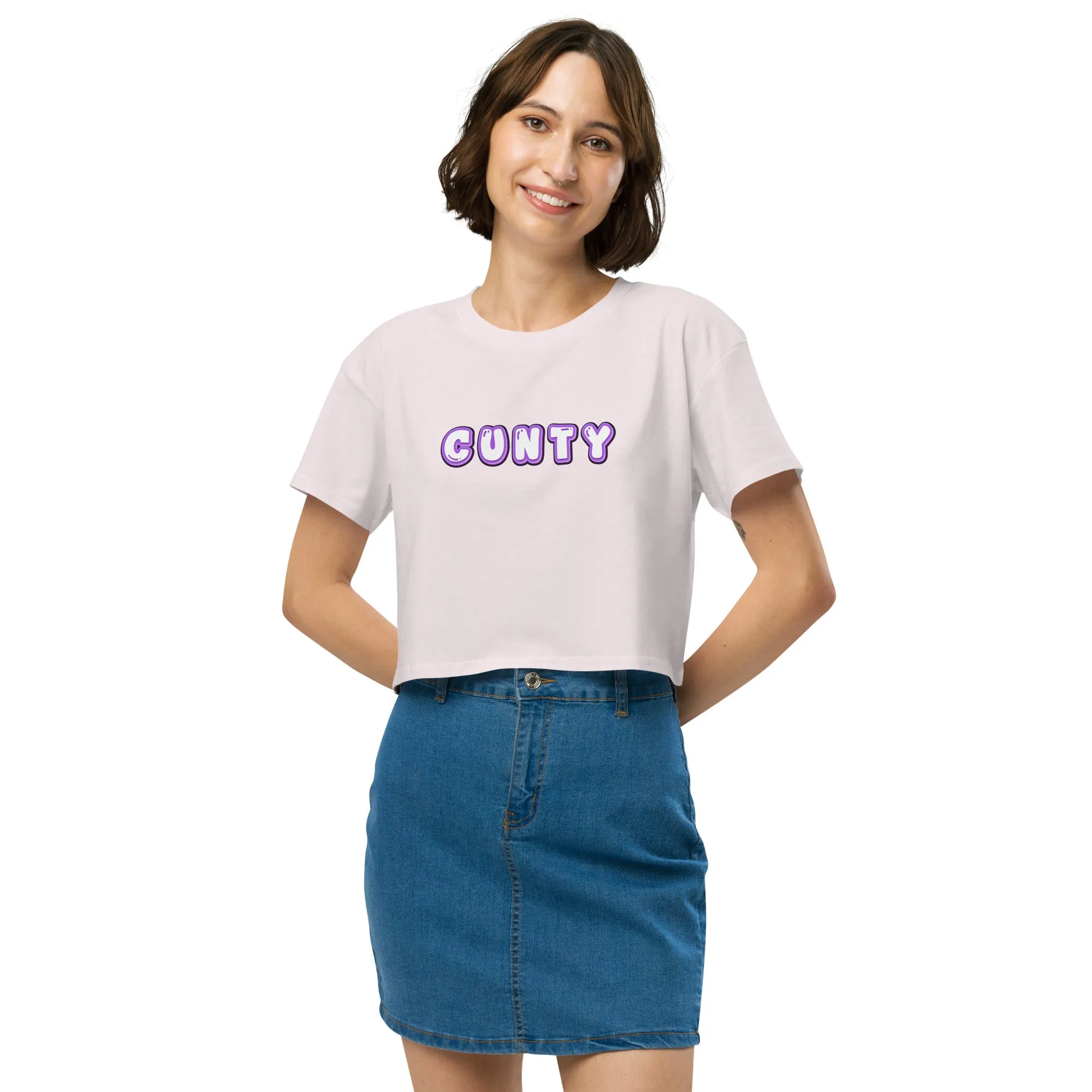 Cunty - Boxy Cropped Tee