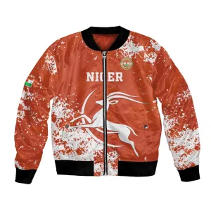 Custom Afro Niger Football Bomber Jacket We Are Champions LT15