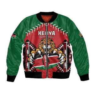 Custom Kenya Rugby Bomber Jacket We Are Simbas LT15