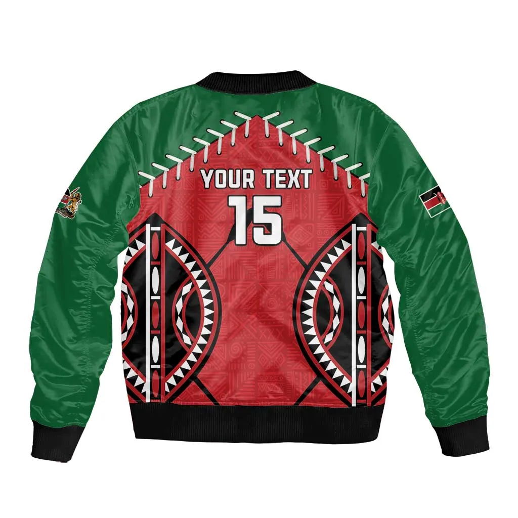 Custom Kenya Rugby Bomber Jacket We Are Simbas LT15