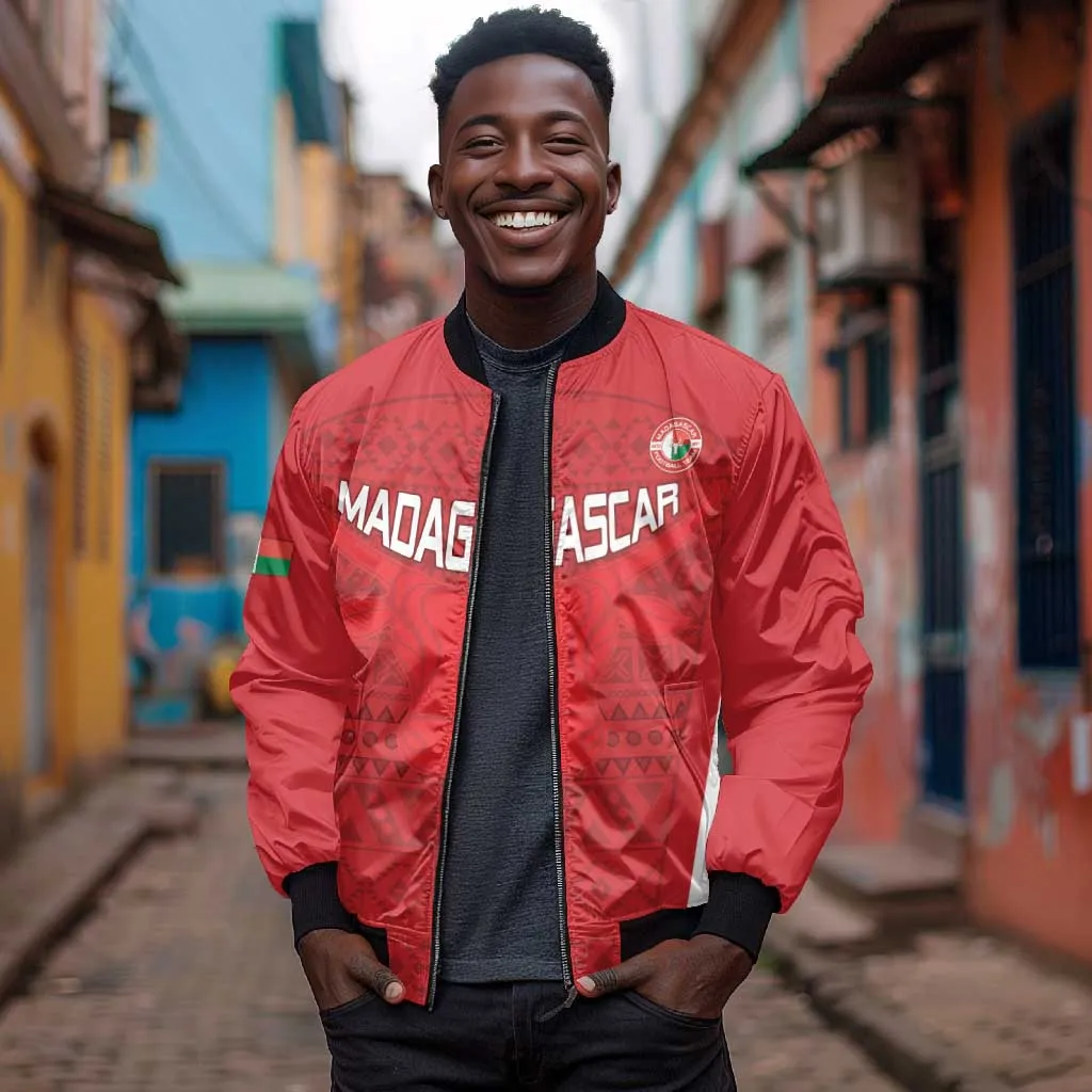 Custom Madagascar Football Bomber Jacket Go Champions LT15