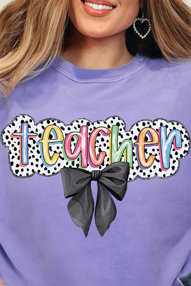 Dalmatian Dots Coquette Teacher Comfort Colors Adult Ring-Spun Cotton Tee