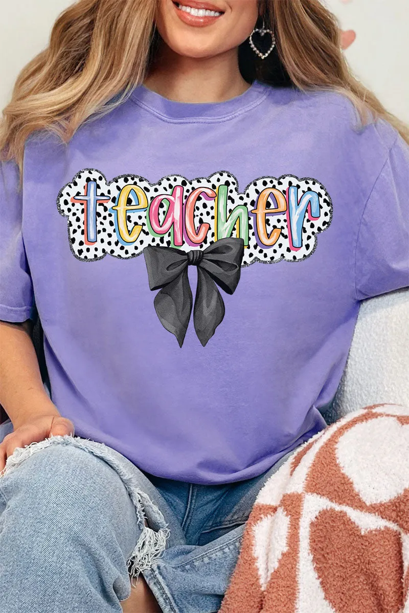 Dalmatian Dots Coquette Teacher Comfort Colors Adult Ring-Spun Cotton Tee
