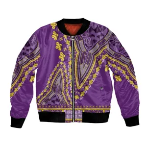 Dashiki Bomber Jacket Luxury Afro - Violet LT7