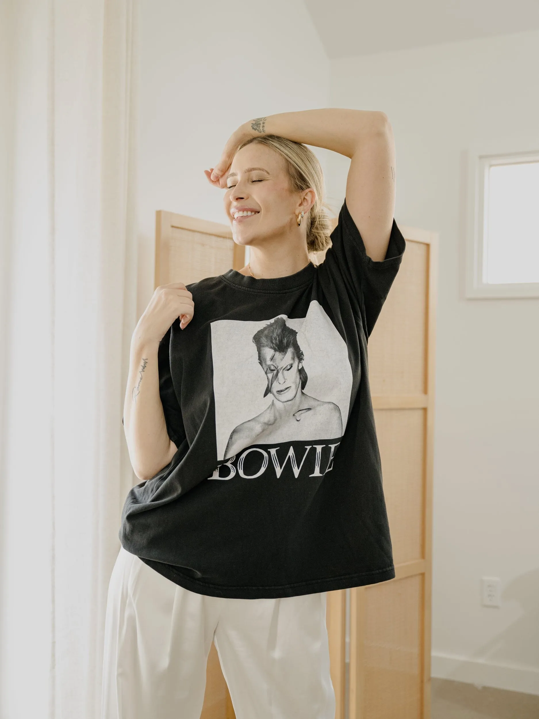 David Bowie Aladdin Sane Dither Black Hi-Dive Tee (FINAL SALE)