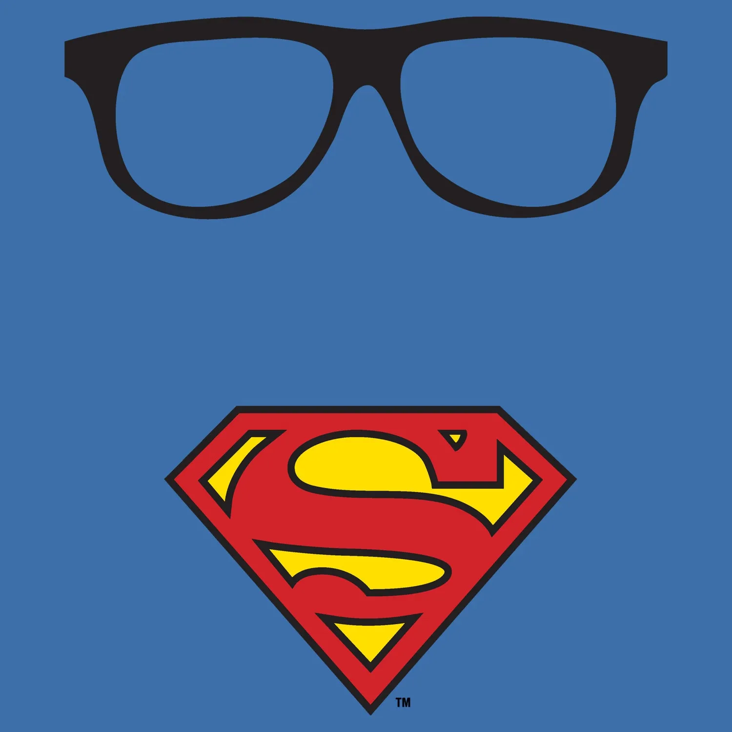 DC Comics Superman Logo Glasses Official Kid's T-Shirt