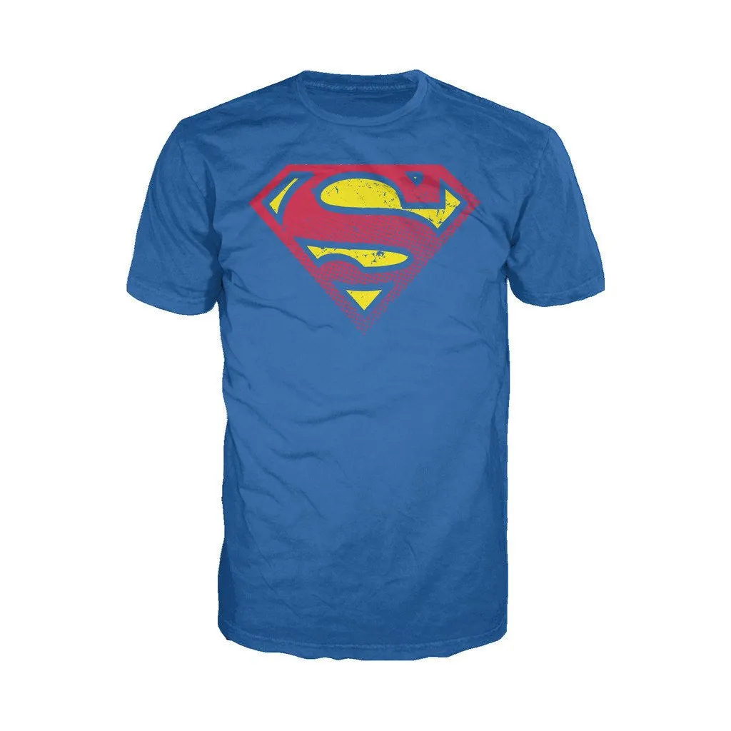 DC Comics Superman Logo Halftone Official Men's T-shirt