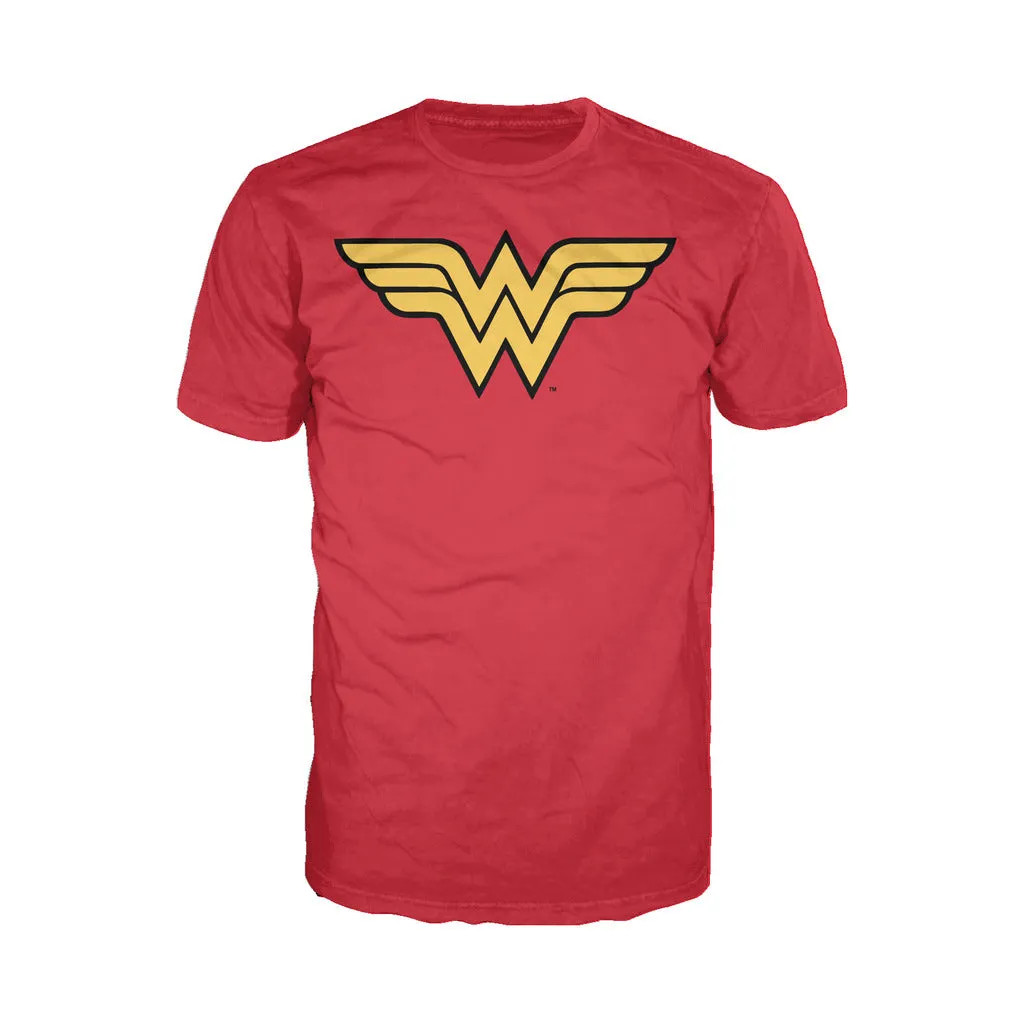 DC Comics Wonder Woman Logo Classic 01 Official Men's T-shirt (Red)