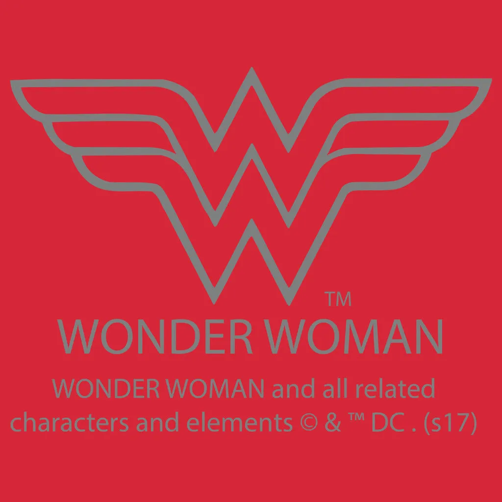 DC Comics Wonder Woman Logo Classic 01 Official Men's T-shirt (Red)