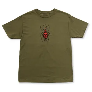 Deathwish Arachnophobia Tee - Military Green