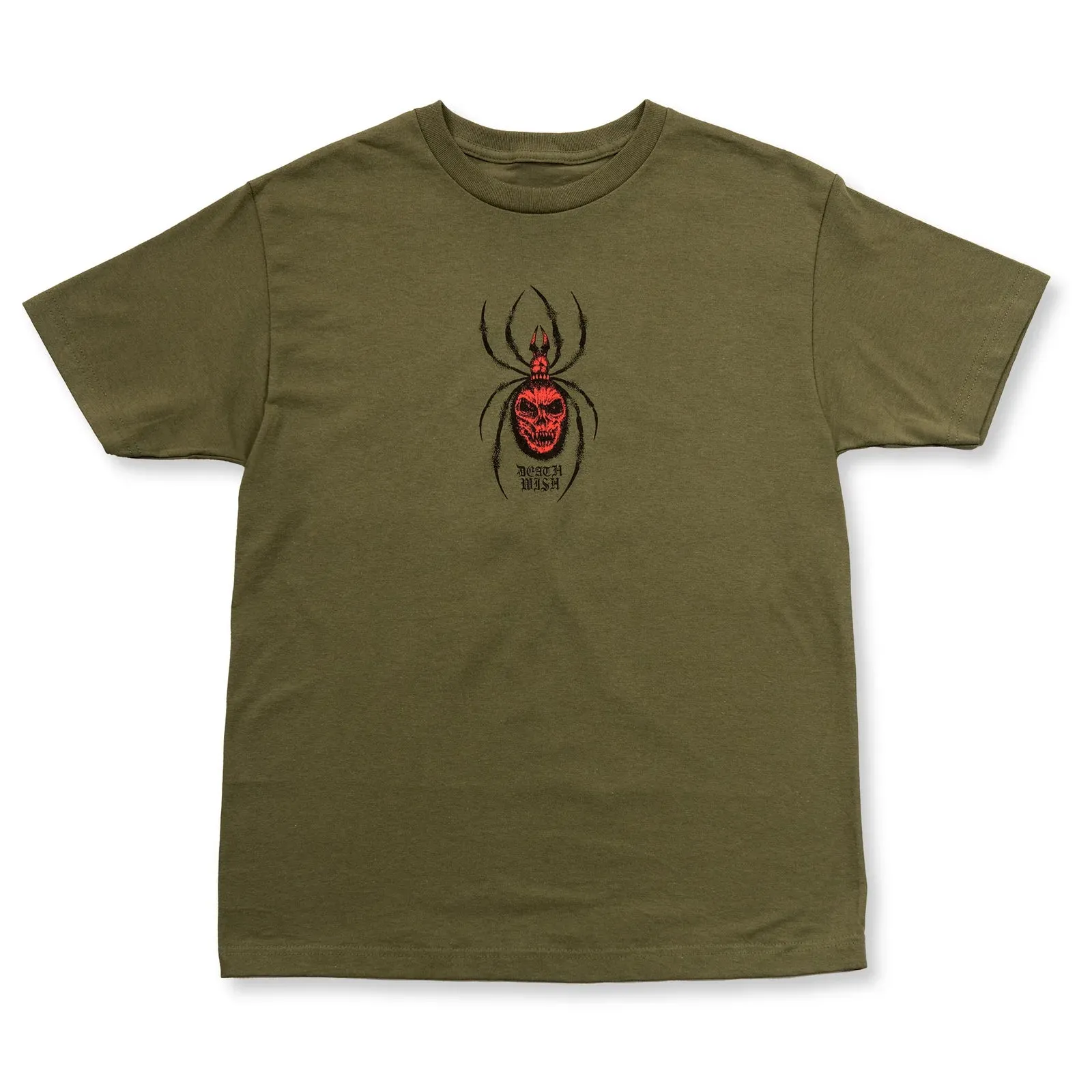 Deathwish Arachnophobia Tee - Military Green