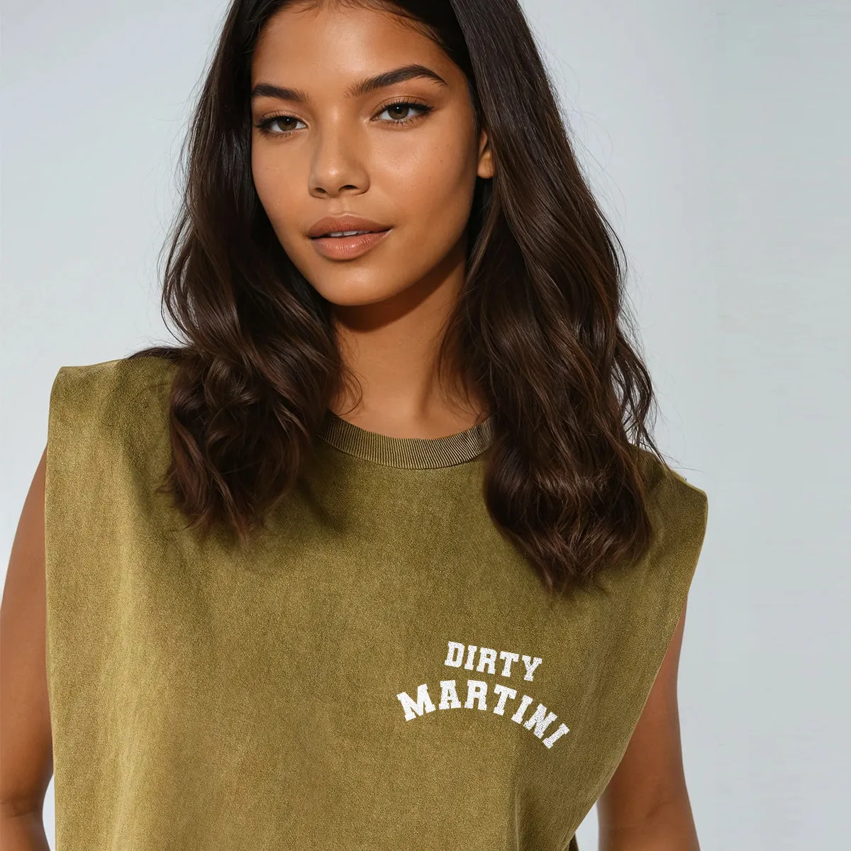 Dirty Martini Garment Dyed Muscle Tee