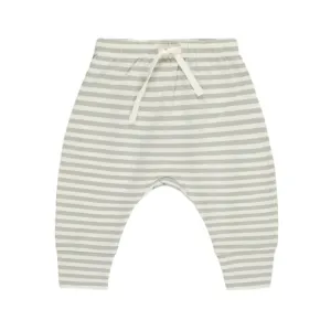 Drawstring Pant || Sage Stripe