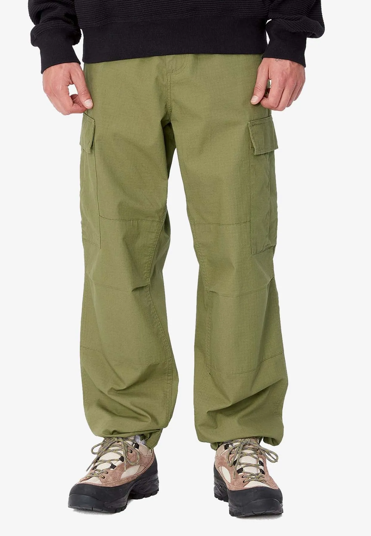 Drawstring Straight Cargo Pants