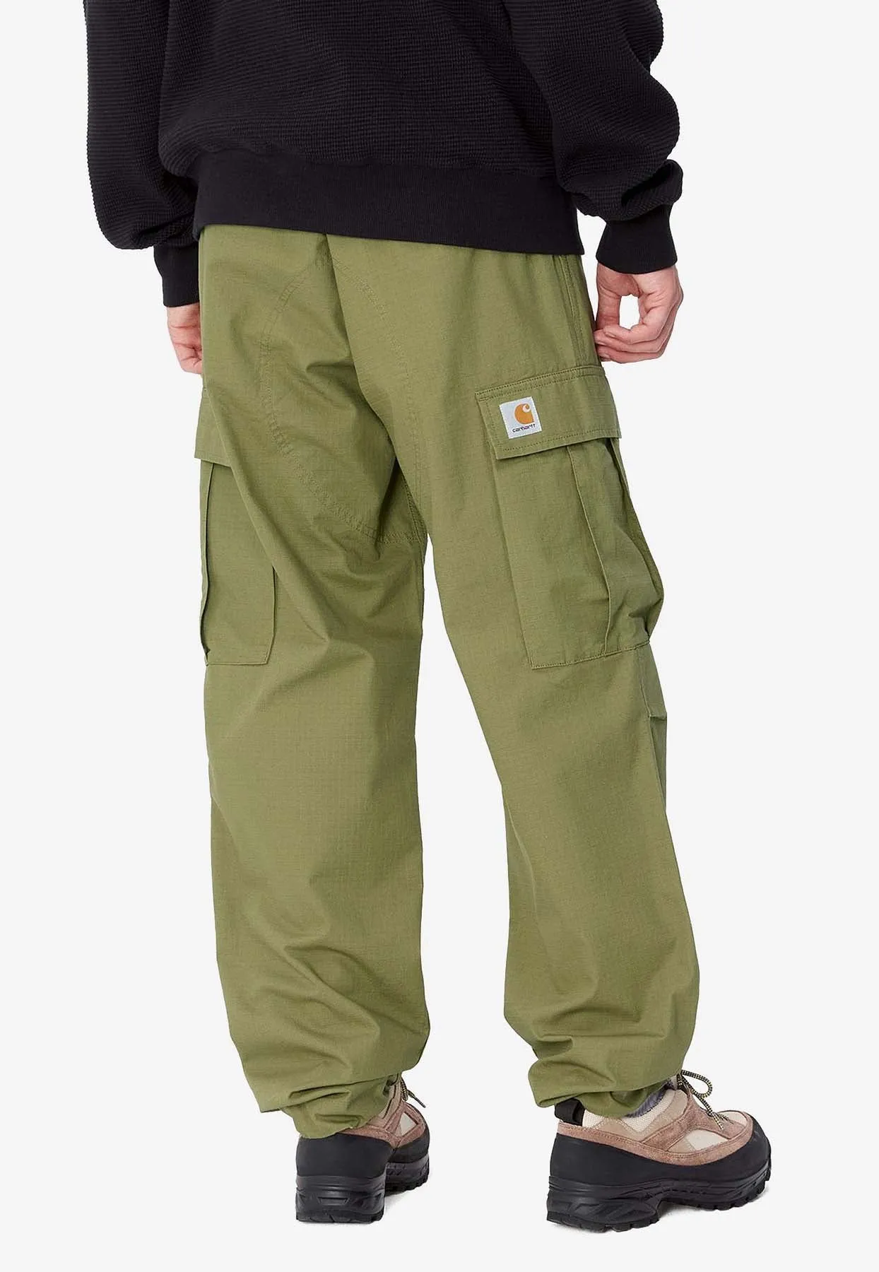 Drawstring Straight Cargo Pants