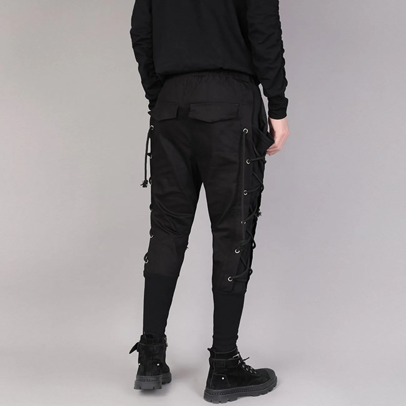 Drawstring Webbing Function Pants