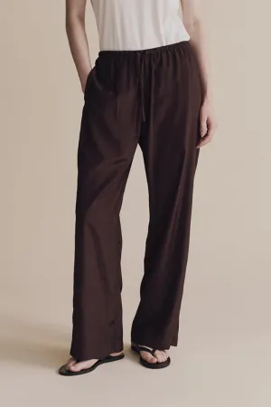 DRAWSTRING WIDE LEG PANTS