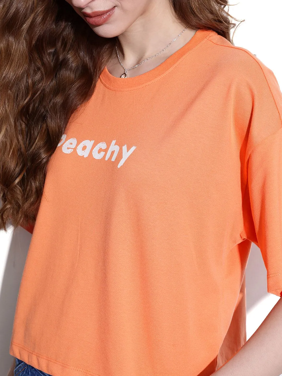 DressBerry Coral Dream Back To School Boxy T-shirt