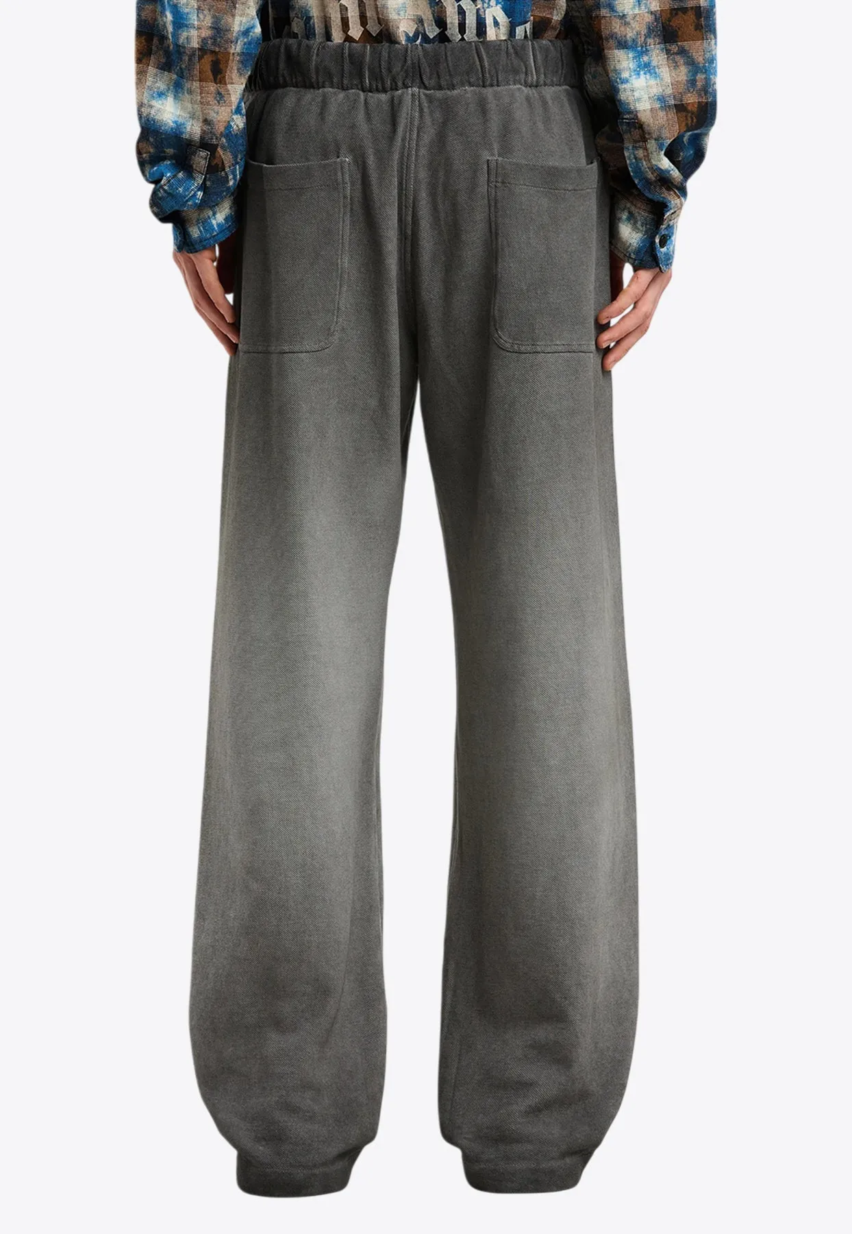 Dyed Travel Pants with Embroidered-Logo