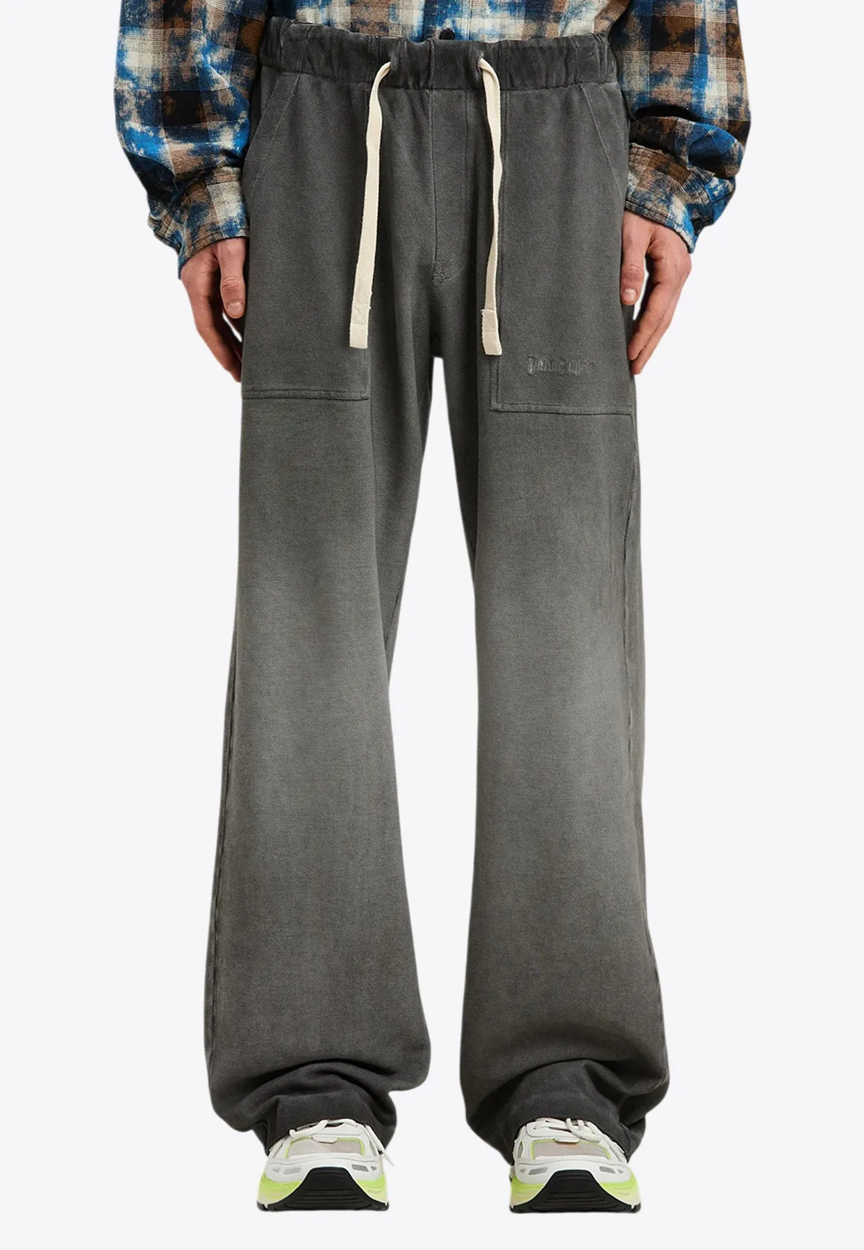 Dyed Travel Pants with Embroidered-Logo