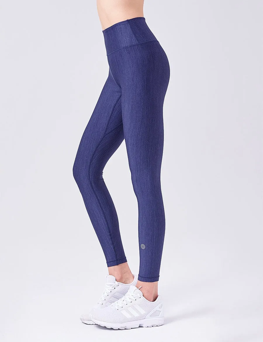 easyoga LESPIRO Glossy Slim Leggings - B3 Dark Blue