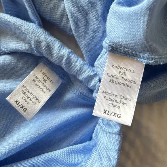 Eberjey Gisele Baby Blue Tencel Modal Slouchy PJ Set