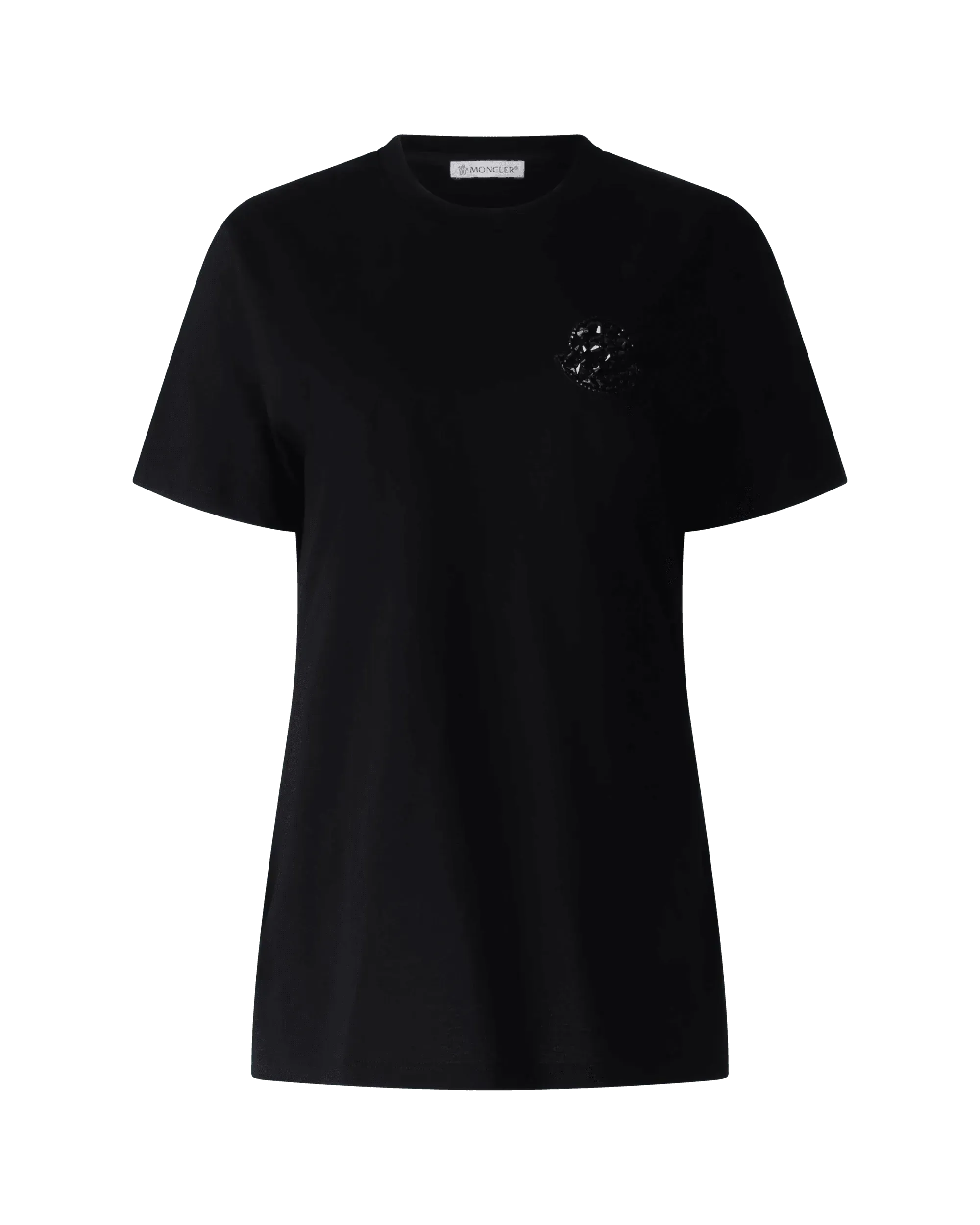 Embellished Black Logo T-shirt